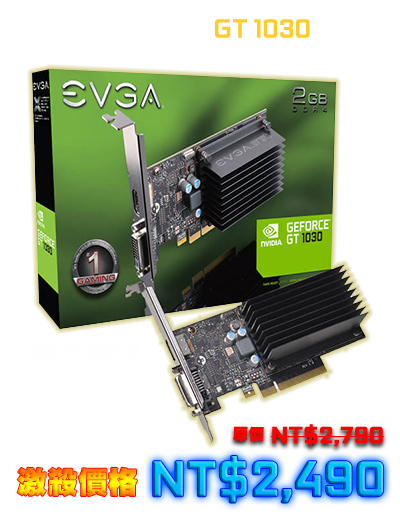 EVGA GeForce GT 1030 DDR4 (02G-P4-6232-KR) PC